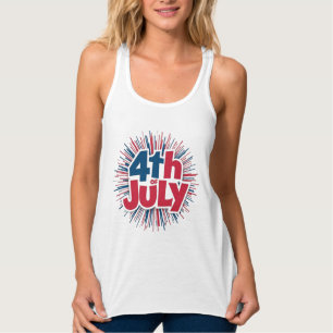 Camiseta Con Tirantes 4 de julio Sublimación-98146