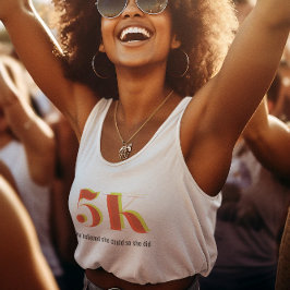 Camiseta Con Tirantes 5.000 Celebración de carreras de carreras Negrita 