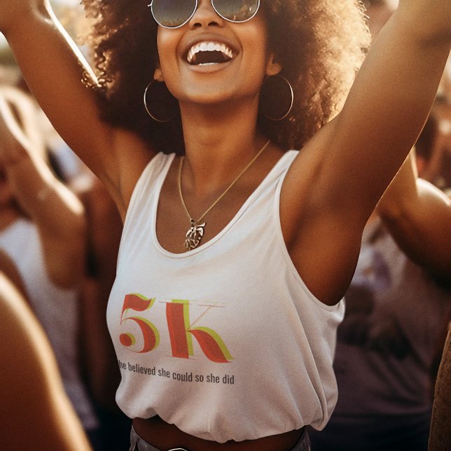 Camiseta Con Tirantes 5.000 Celebración de carreras de carreras Negrita  (Subido por el creador)