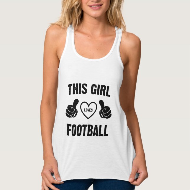 CAMISETA CON TIRANTES A ESTE CHICA LE ENCANTA EL FÚTBOL (Anverso)