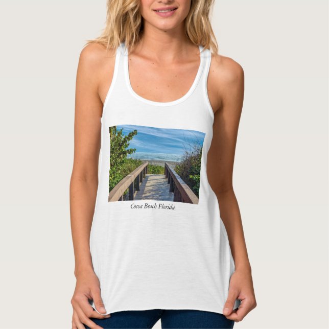 Camiseta Con Tirantes A La Playa (Anverso)