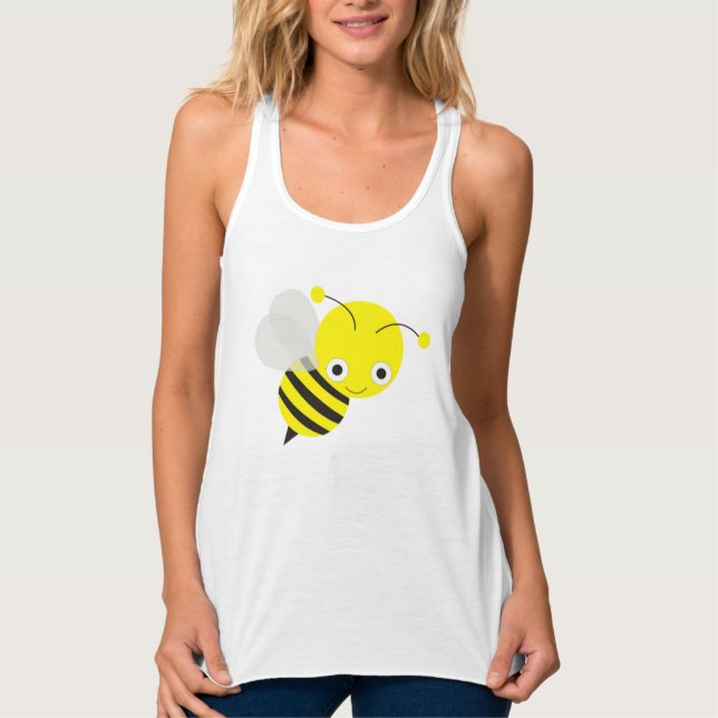 Camiseta Con Tirantes Abejorro Lindo (Anverso)