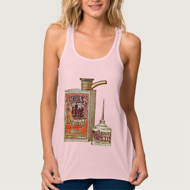 Camiseta Con Tirantes Aceite de esperma para bicicletas de época diverti (Anverso)