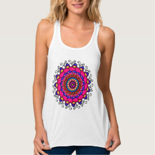 Camiseta Con Tirantes Activación del vestido de Mandala de curación intu