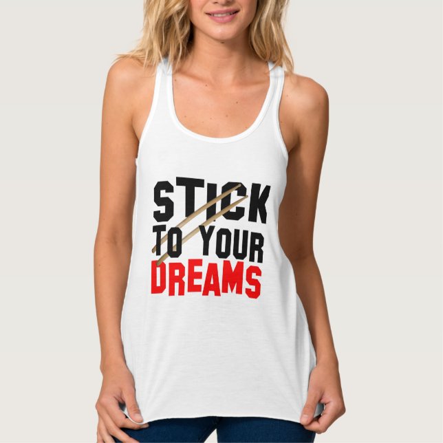 Camiseta Con Tirantes Adherirse a tus sueños (Anverso)