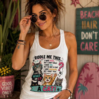 Camiseta Con Tirantes Adivíname Este Tanque de Gato