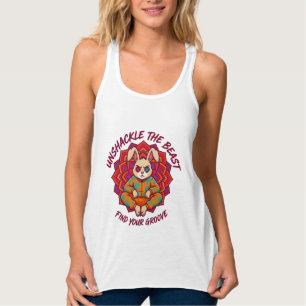 Camiseta Con Tirantes ADOM Meditar La Bestia Geo Rojo