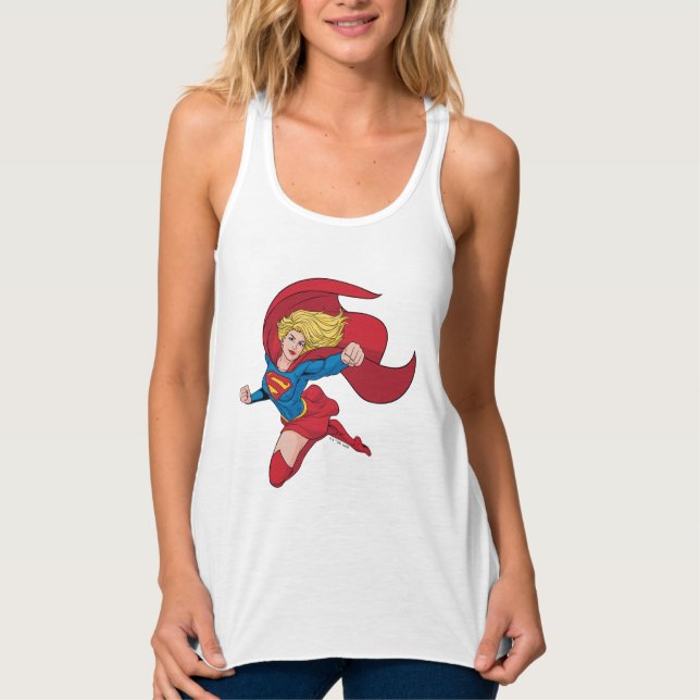 Camiseta Con Tirantes Adorable Supergirl Stance (Anverso)