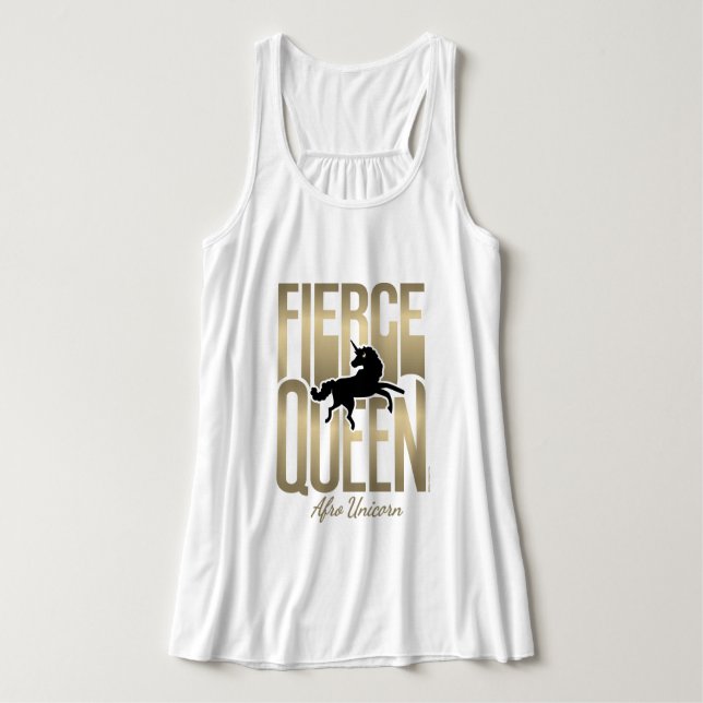Camiseta Con Tirantes Afo Unicorn Fierce Queen (Diseño del anverso)