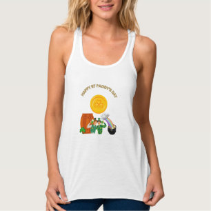 Camiseta Con Tirantes Afortunados saludos el tanque de St. Paddy