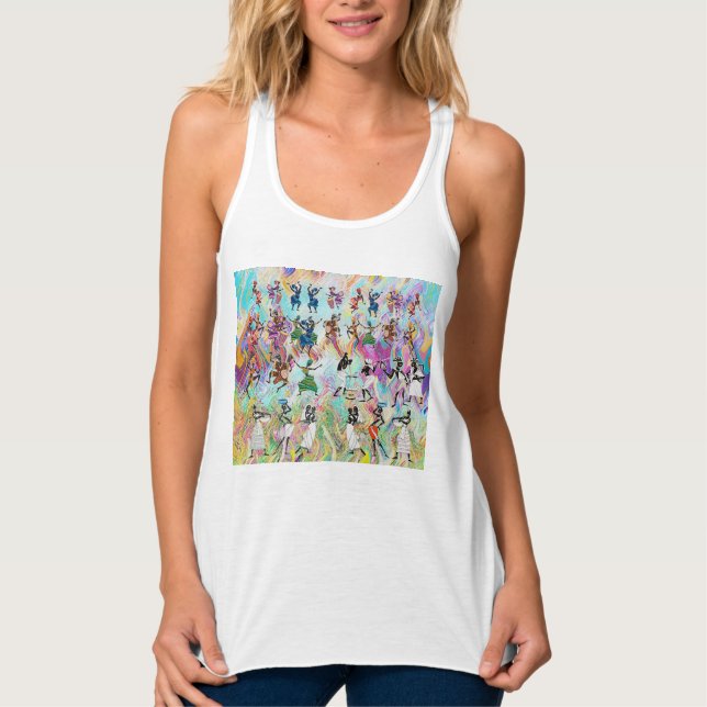 Camiseta Con Tirantes African Feast: Rhythms of Unity  (Anverso)
