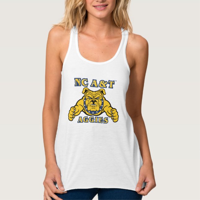 Camiseta Con Tirantes Agencias de A&T de CN | Bulldog Aggie (Anverso)