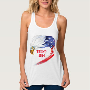 Camiseta Con Tirantes Águila estadounidense Trump 2024