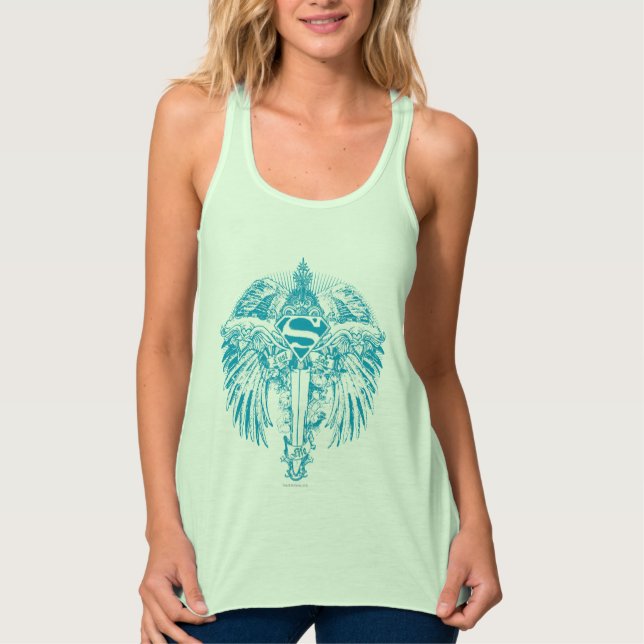 Camiseta Con Tirantes Alas Azules Supergirl (Anverso)