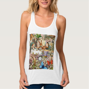 Camiseta Con Tirantes Alice in Wonderland tea party characters