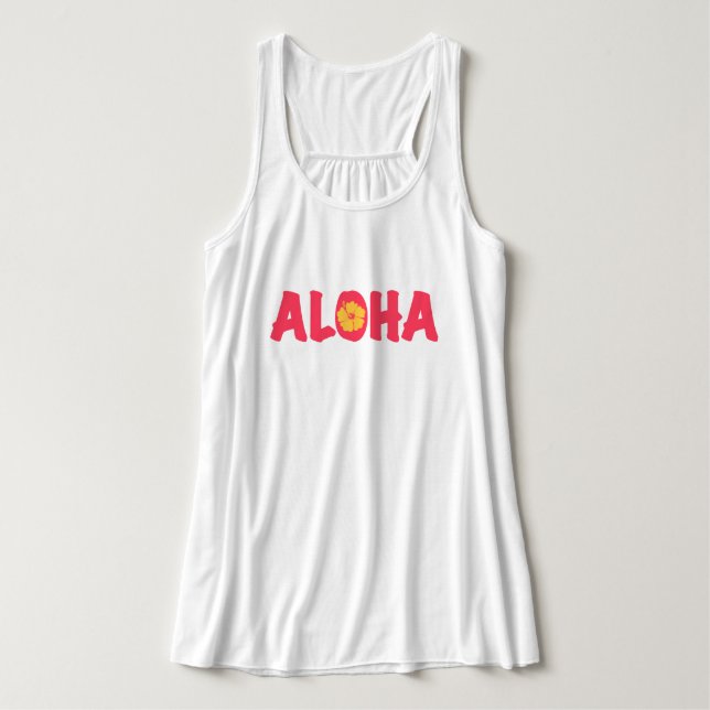 Camiseta Con Tirantes Aloha (Diseño del anverso)