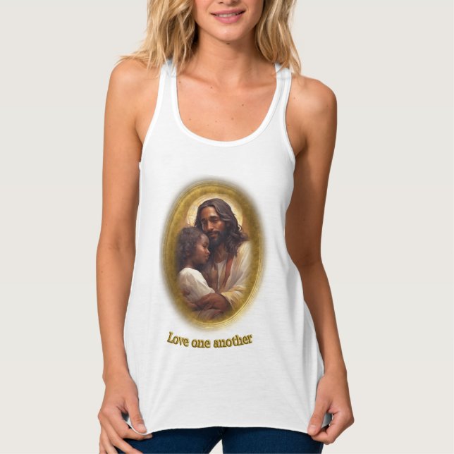 Camiseta Con Tirantes Amarme el uno al otro como te he amado (Anverso)