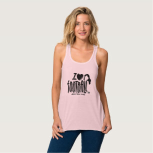 Camiseta Con Tirantes Amo el fútbol americano femenino