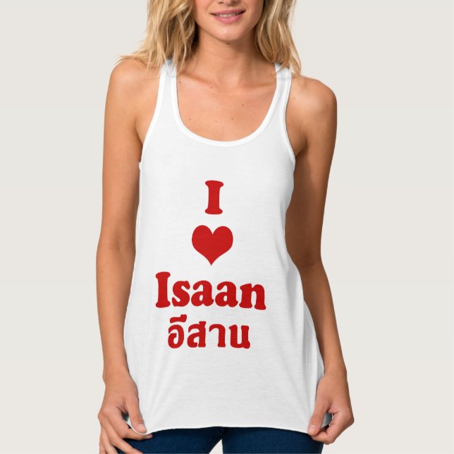 Camiseta Con Tirantes Amo Isaan + Tailandia (Anverso)