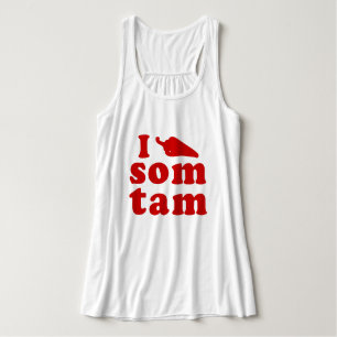 Camiseta Con Tirantes Amo La Comida Isaan Tailandesa.