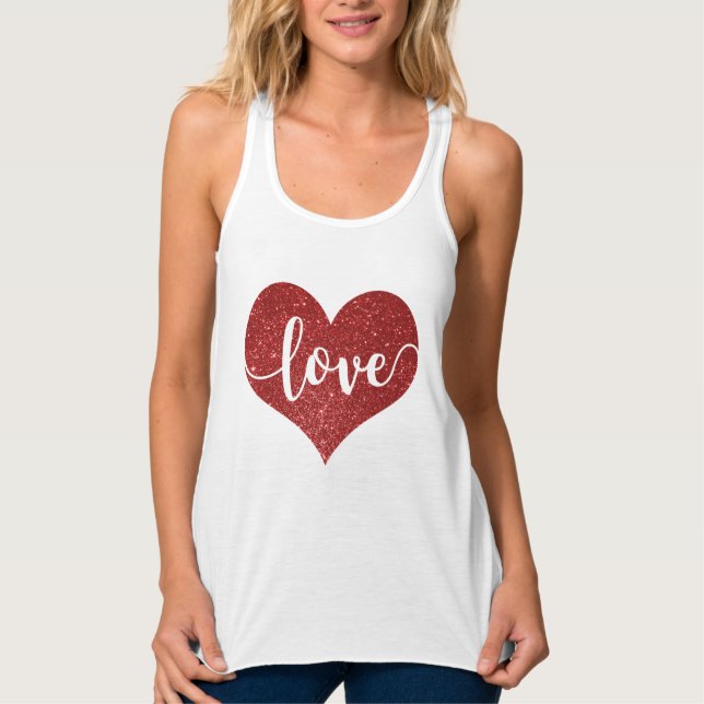Camiseta Con Tirantes Amor - Corazón (Anverso)