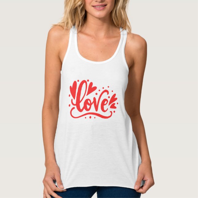 Camiseta Con Tirantes Amor - Corazón (Anverso)