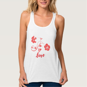Camiseta Con Tirantes Amor de flores