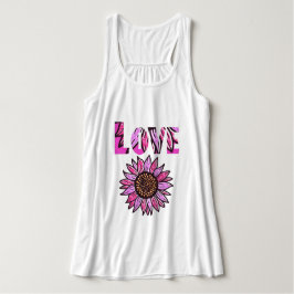 Camiseta Con Tirantes Amor del girasol colorido