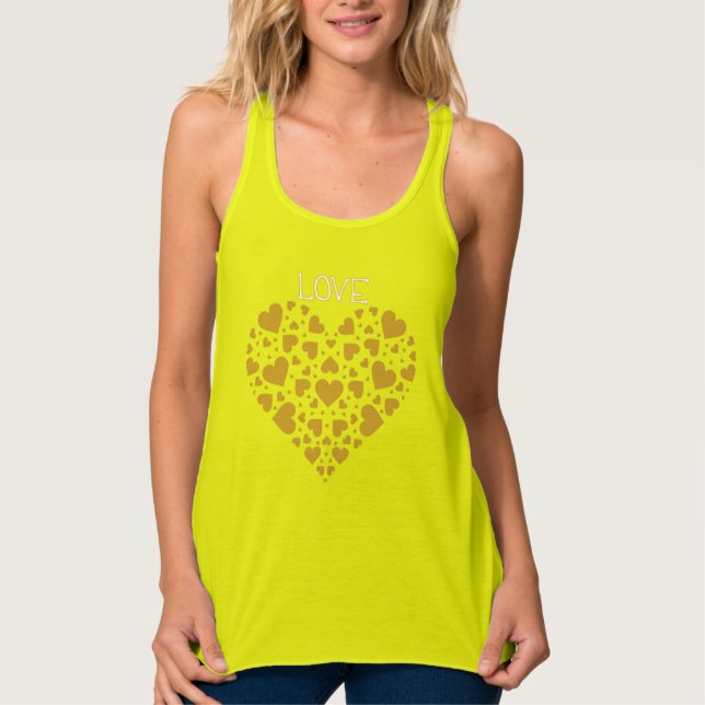 Camiseta Con Tirantes Amor Dorado en el siglo 21 (Anverso)