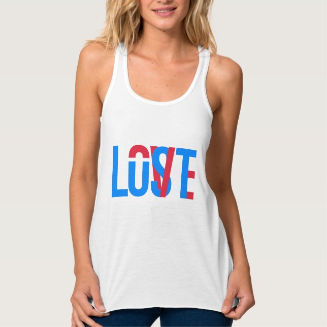 Camiseta Con Tirantes Amor, lujuria, perdida (Anverso)