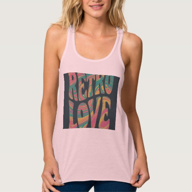 Camiseta Con Tirantes Amor retro (Anverso)