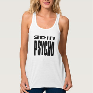 Camiseta Con Tirantes amor spin yoga spin psicópata humor de gimnasia