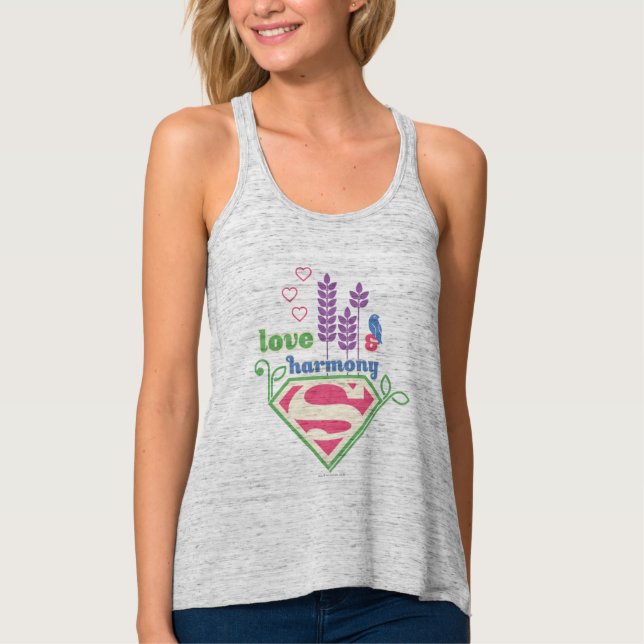Camiseta Con Tirantes Amor y armonía superchica (Anverso)