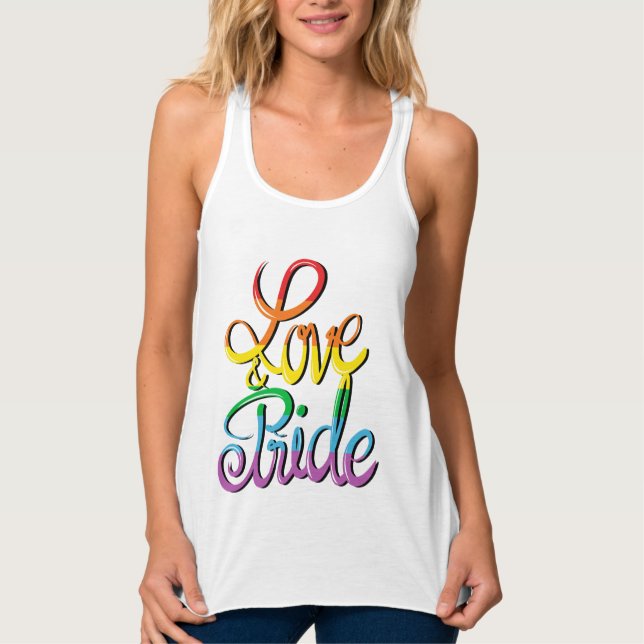 Camiseta Con Tirantes Amor y orgullo (Anverso)