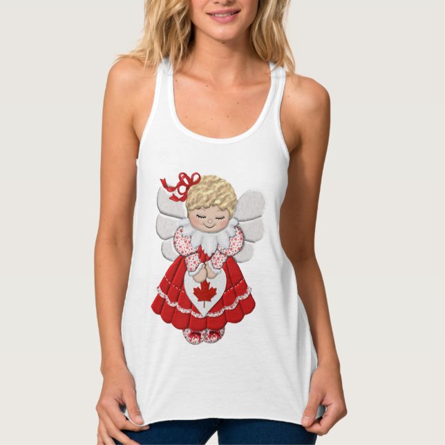 Camiseta Con Tirantes Ángel canadiense (Anverso)