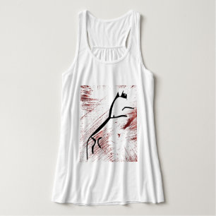 Camiseta Con Tirantes Animales Antiguos - Caballo Blanco de Uffington