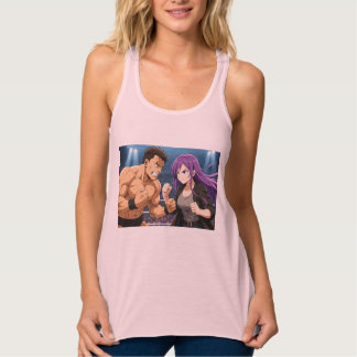 Camiseta Con Tirantes Anime Showdown: Fighter vs Heroine