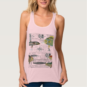 Camiseta Con Tirantes Anuncios Antiguos de Pesca Circa 1909 Fisherman Lu