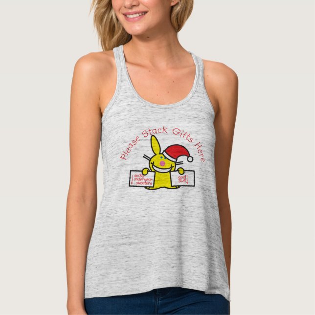 Camiseta Con Tirantes Apile por favor los regalos aquí 2 (Anverso)