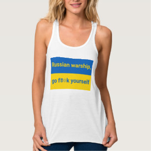 Camiseta Con Tirantes Apoyen a las mujeres ucranianas en la cima