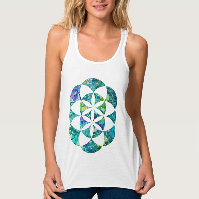 Camiseta Con Tirantes Árbol Kabbalah de vida (Anverso)