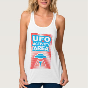 Camiseta Con Tirantes Área de actividad de OVNI, geek, gamer, sci-fi,