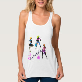 Camiseta Con Tirantes arriba del tanque de chicas shopaholic