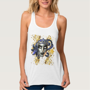 Camiseta Con Tirantes Arriba del tanque Mardi Gras para mujeres