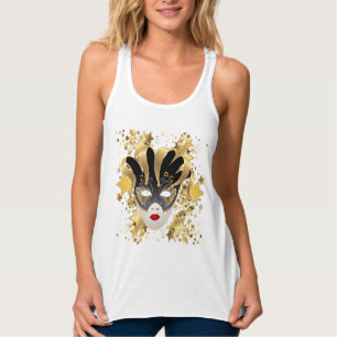 Camiseta Con Tirantes Arriba del tanque Mardi Gras para mujeres