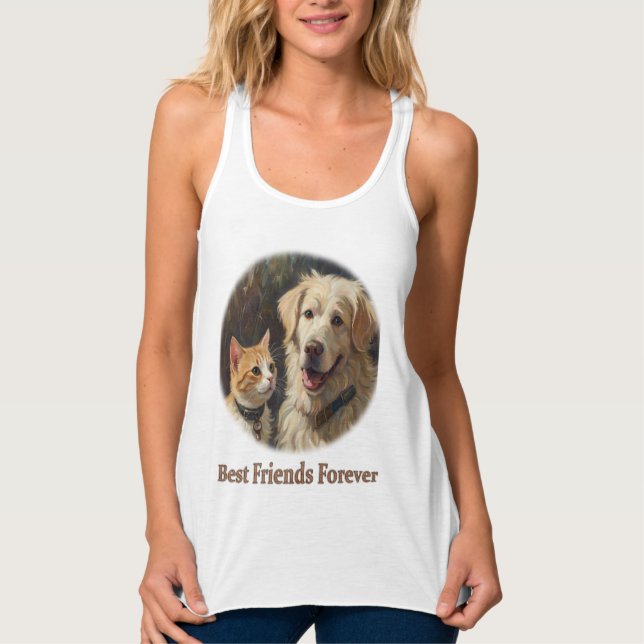 Camiseta Con Tirantes Arte de animales (Anverso)