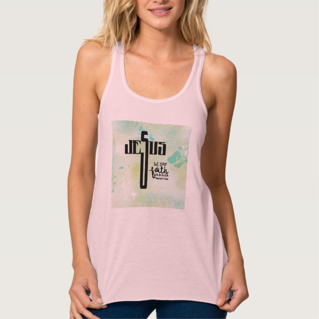 Camiseta Con Tirantes Arte De Palabra De Jesús (Anverso)