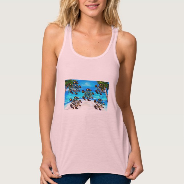 Camiseta Con Tirantes Arte de Tortuga (Anverso)