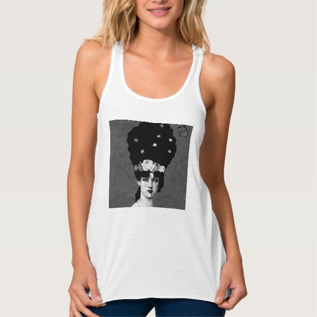 Camiseta Con Tirantes arte retrato (Anverso)