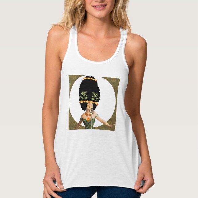 Camiseta Con Tirantes arte retrato (Anverso)